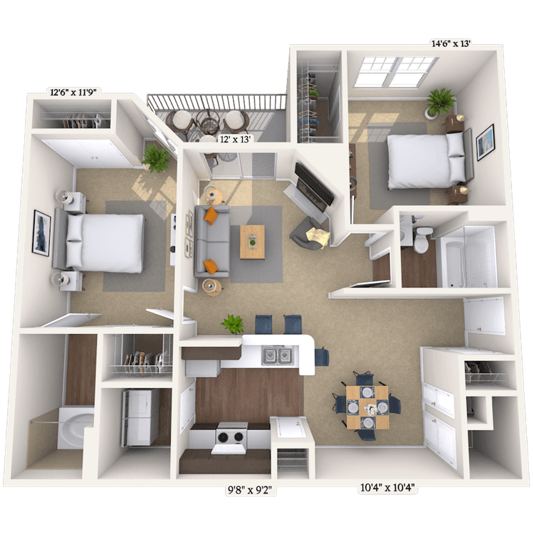 Floorplan image of unit 0202003