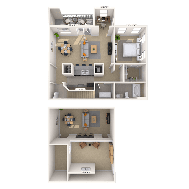 Floorplan image of unit 500302