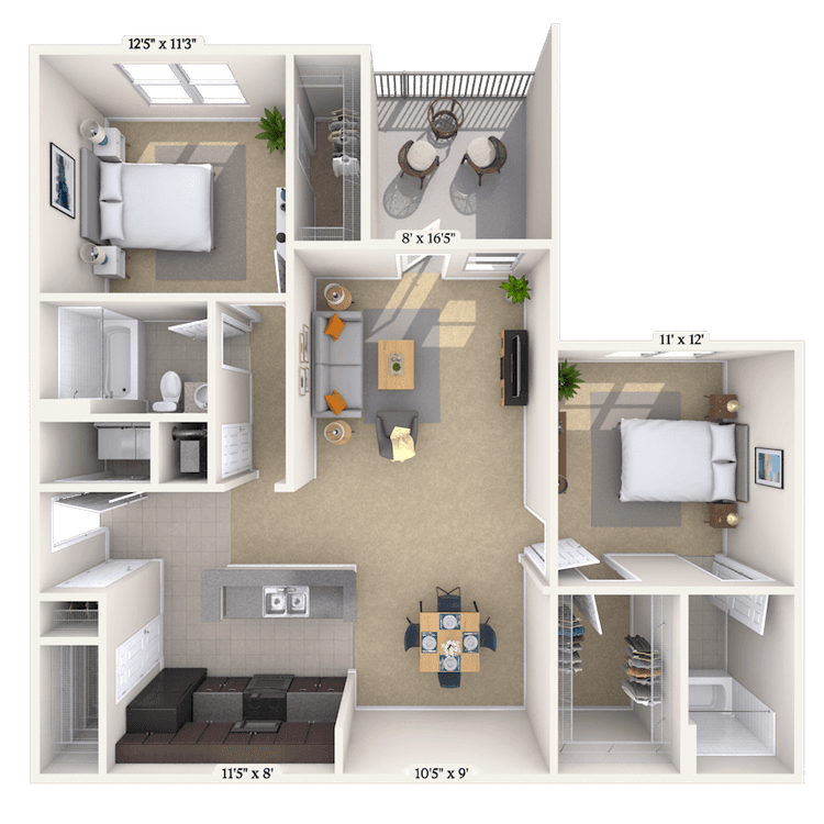 Floorplan image of unit 900304