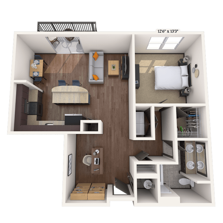 Floorplan image of unit 01230