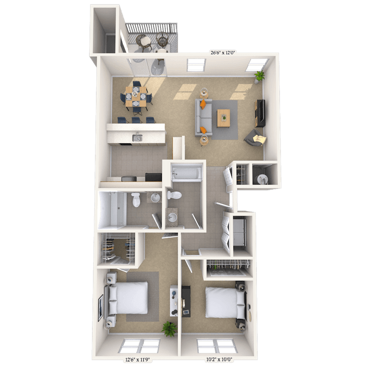 Floorplan image of unit SD324