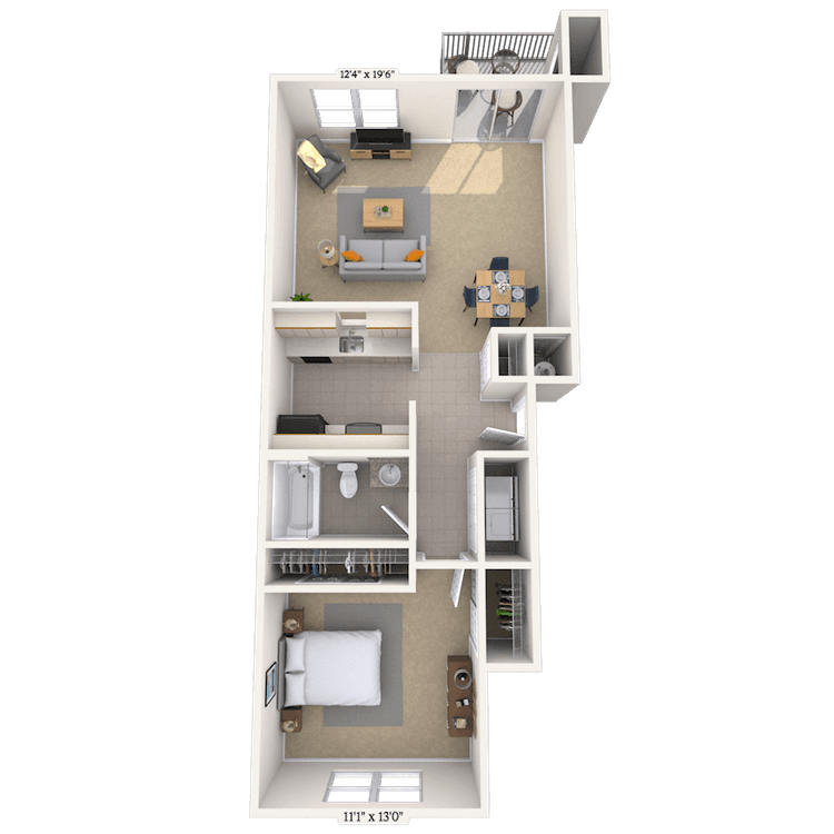 Floorplan image of unit SD355