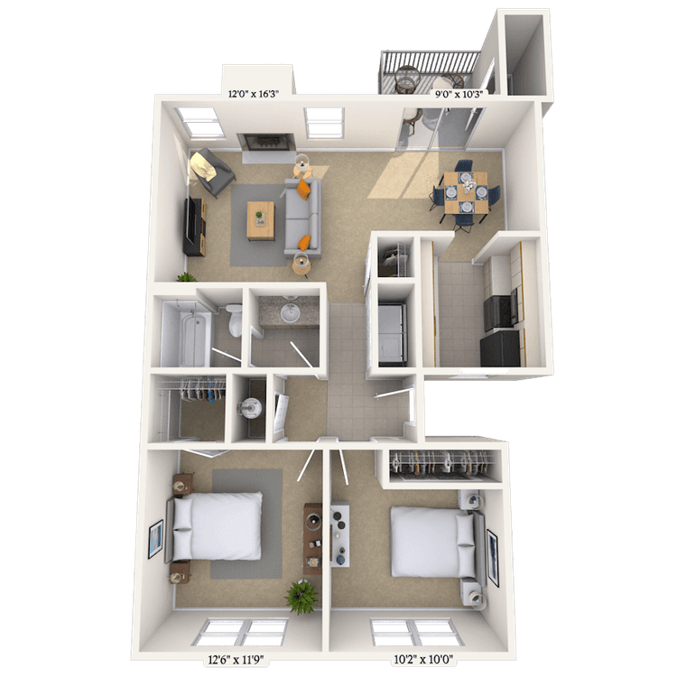 Floorplan image of unit DR202