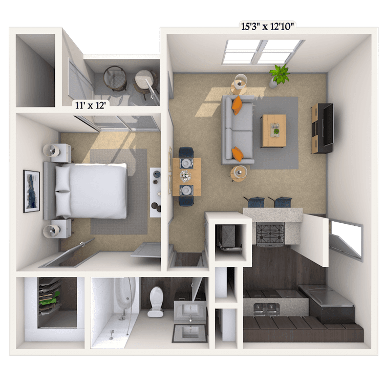 Floorplan image of unit 111117