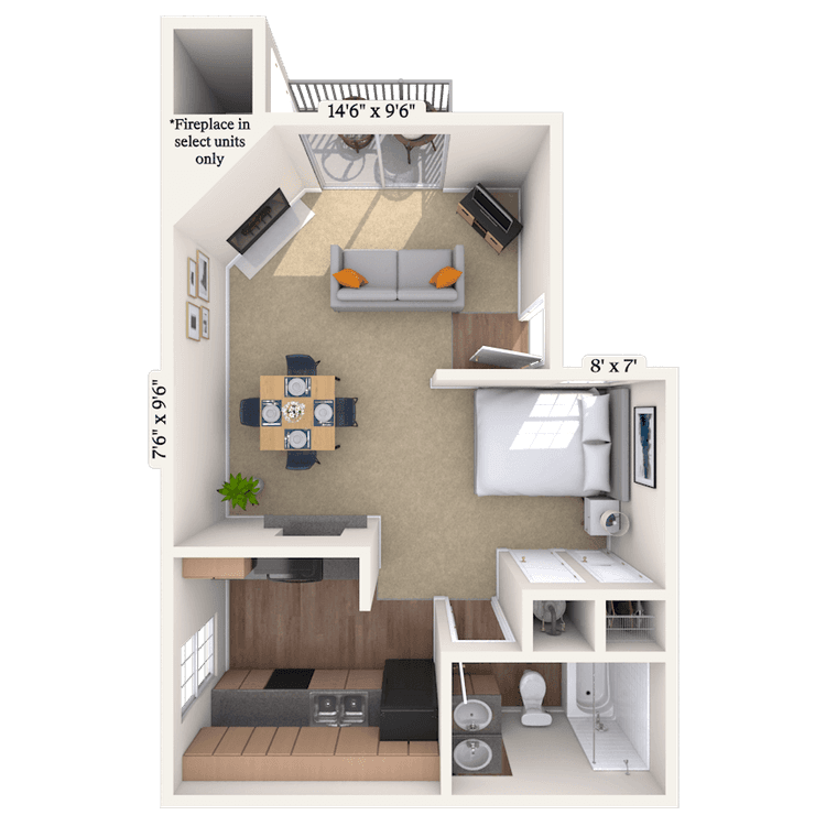 Floorplan image of unit 02205