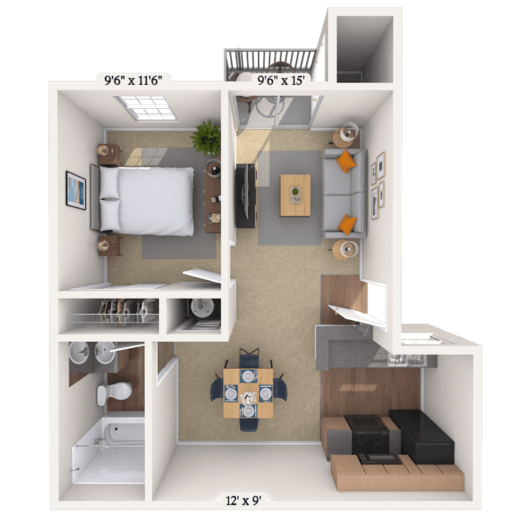 Floorplan image of unit 01104