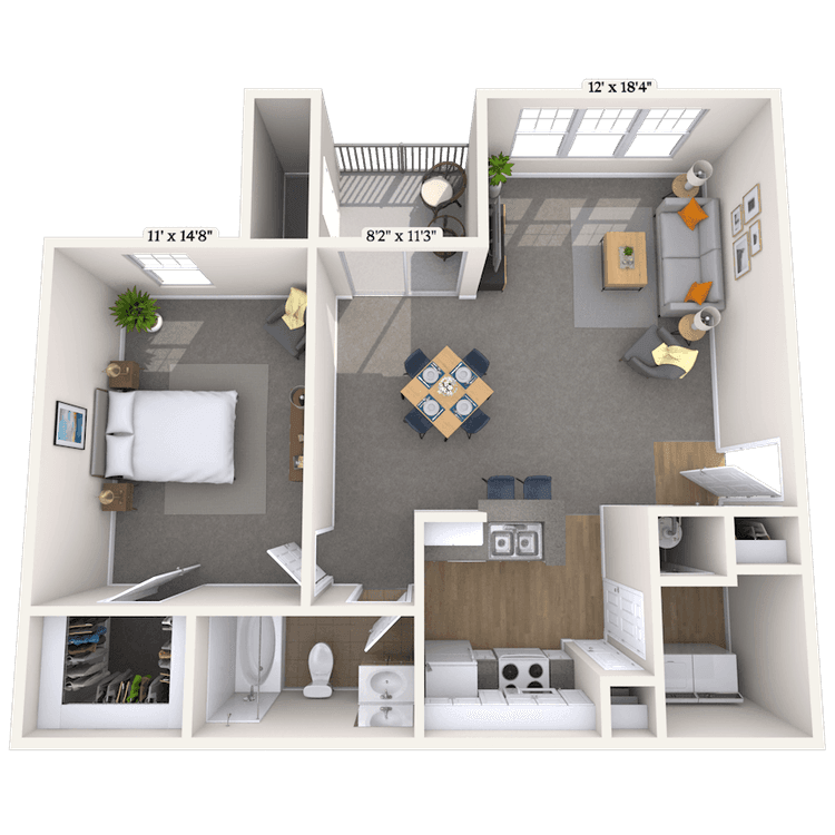 Floorplan image of unit 047001