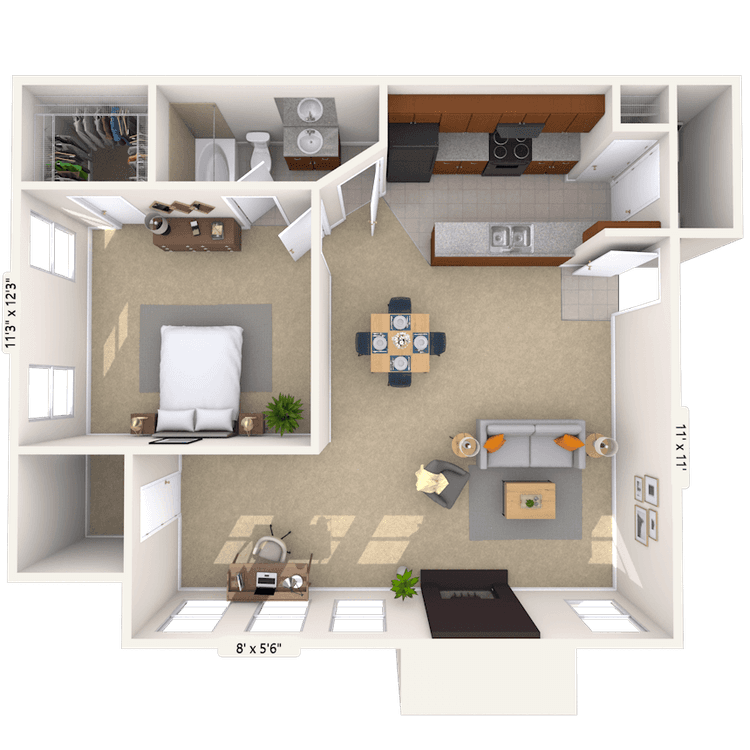 Floorplan image of unit 070702