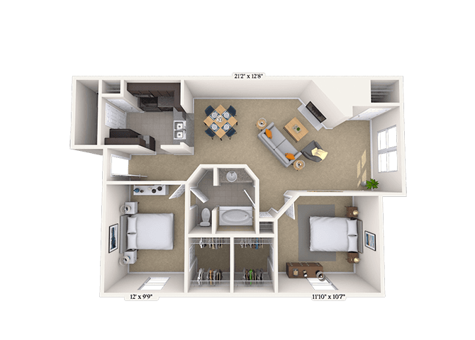 Floorplan image of unit 080811