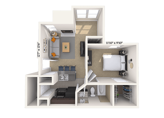 Floorplan image of unit 141411