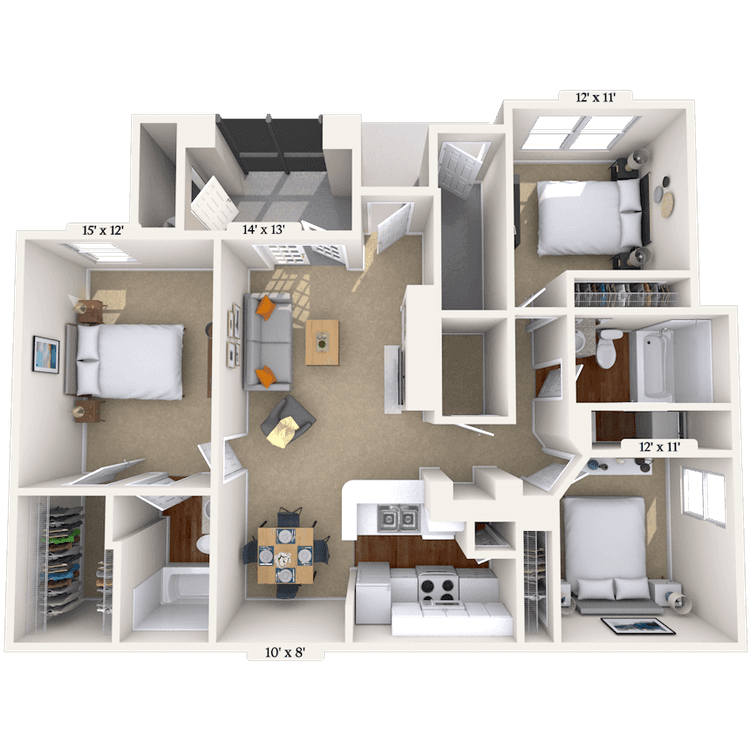 Floorplan image of unit 010218