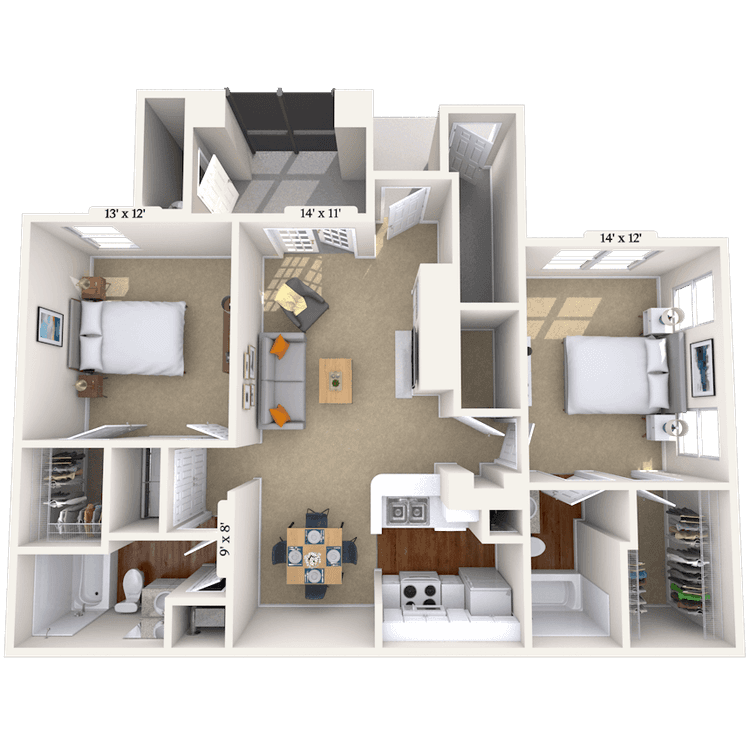 Floorplan image of unit 012011