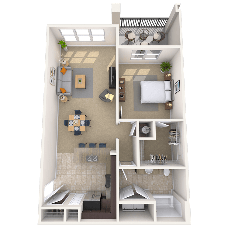 Floorplan image of unit 044104