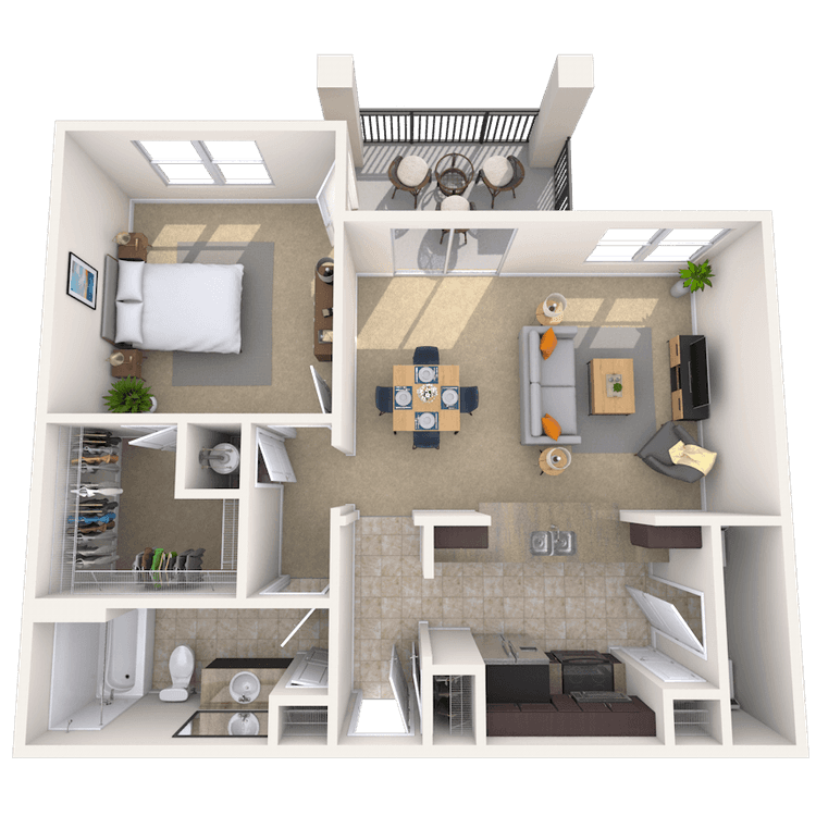 Floorplan image of unit 1313102