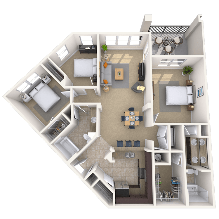 Floorplan image of unit 1414107