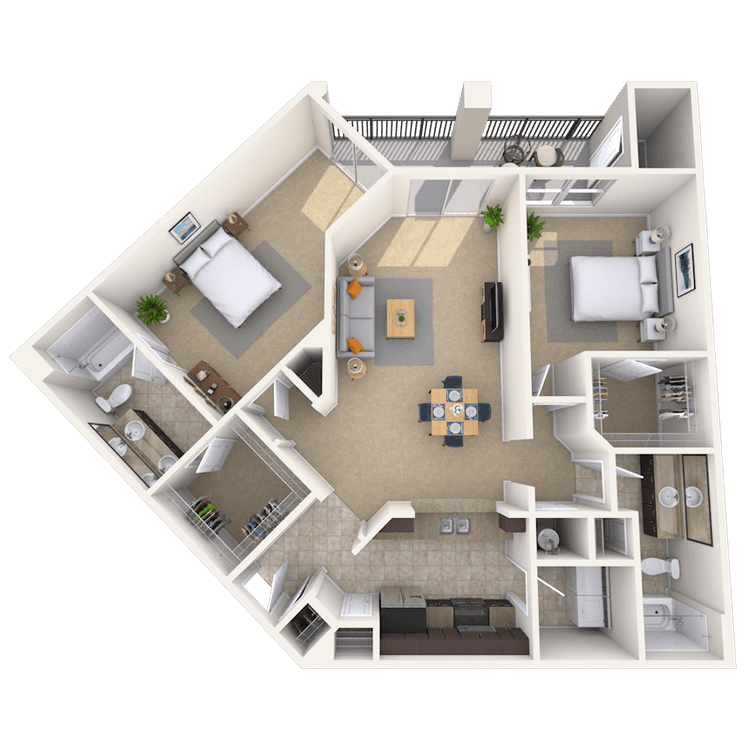 Floorplan image of unit 1414306