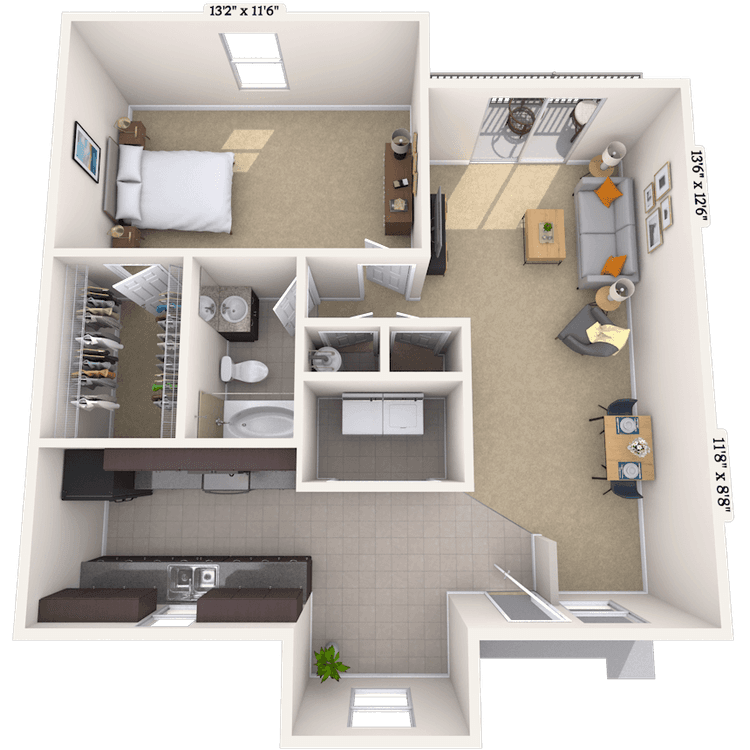 Floorplan image of unit 04410