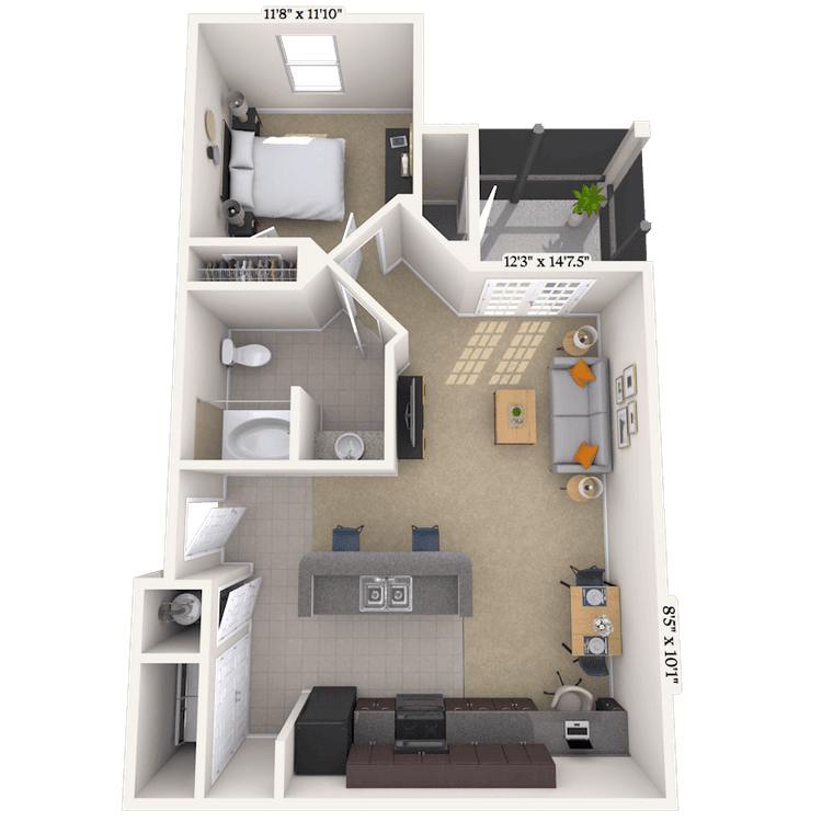 Floorplan image of unit 1111104