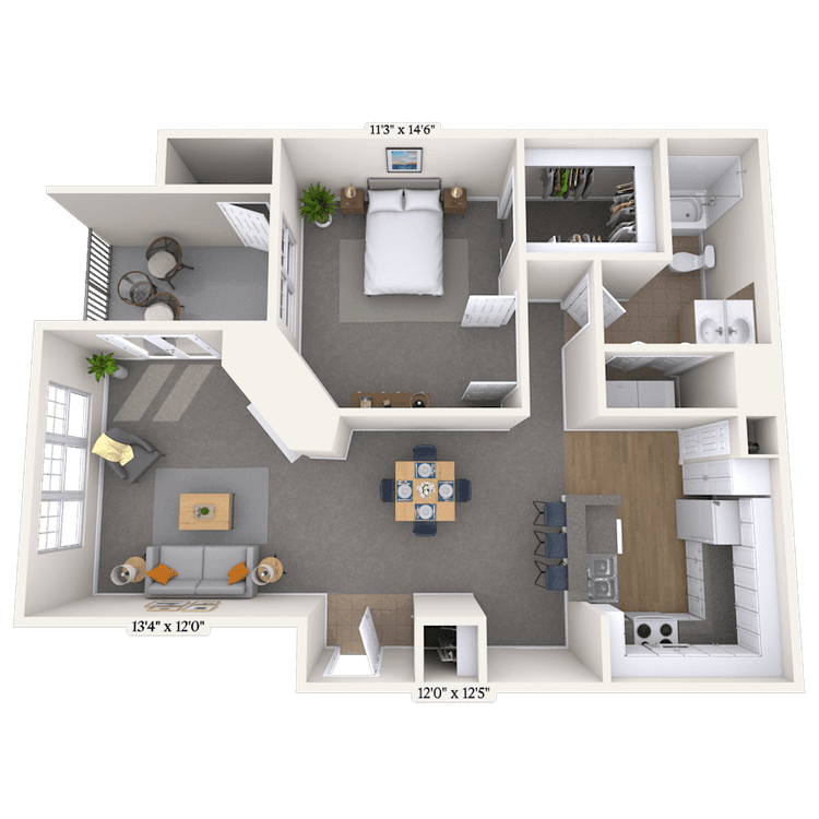 Floorplan image of unit 06612