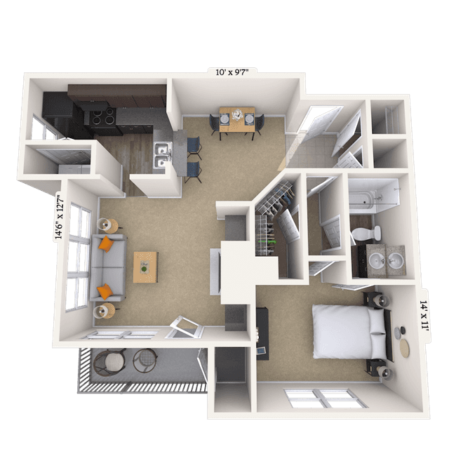Floorplan image of unit 26835225