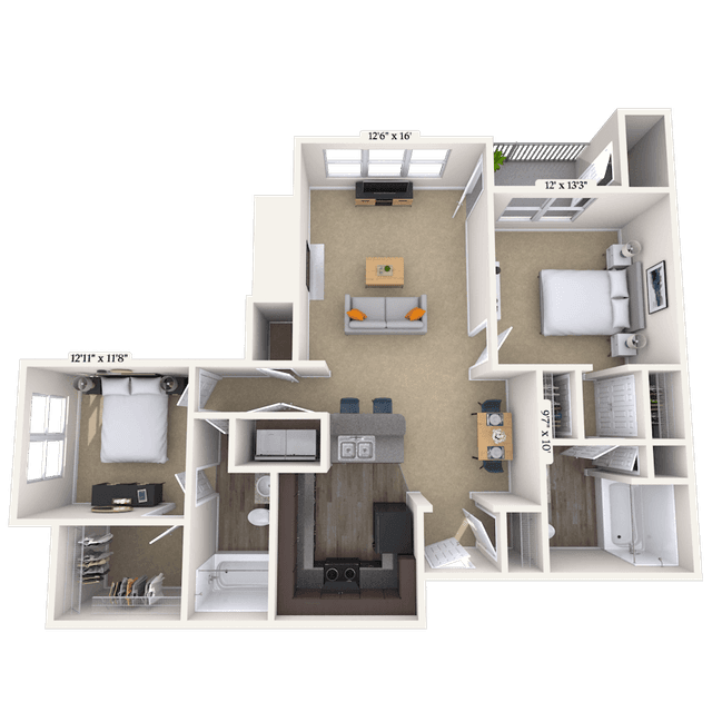 Floorplan image of unit 17357331