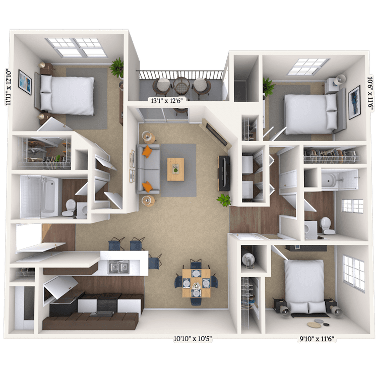 Floorplan image of unit 25163532
