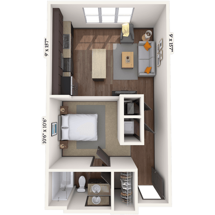 Floorplan image of unit 033-3302