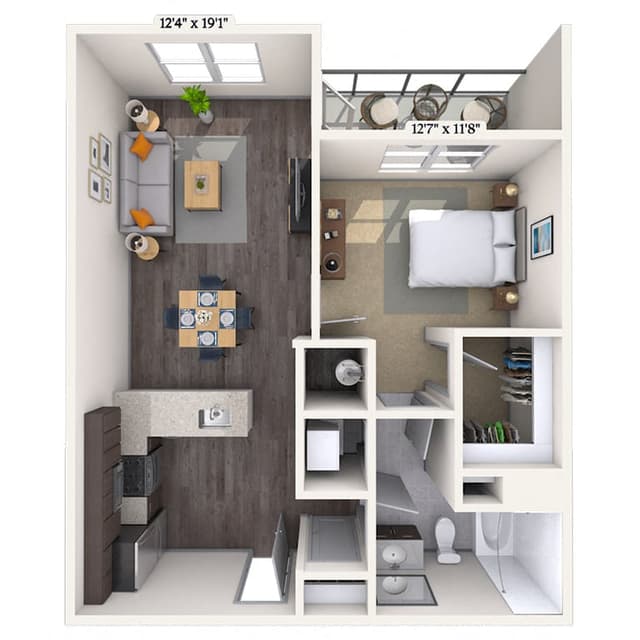 Floorplan image of unit 2400-512