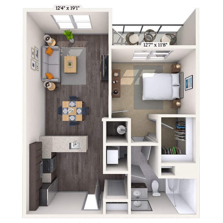 Floorplan image of unit 2400-521