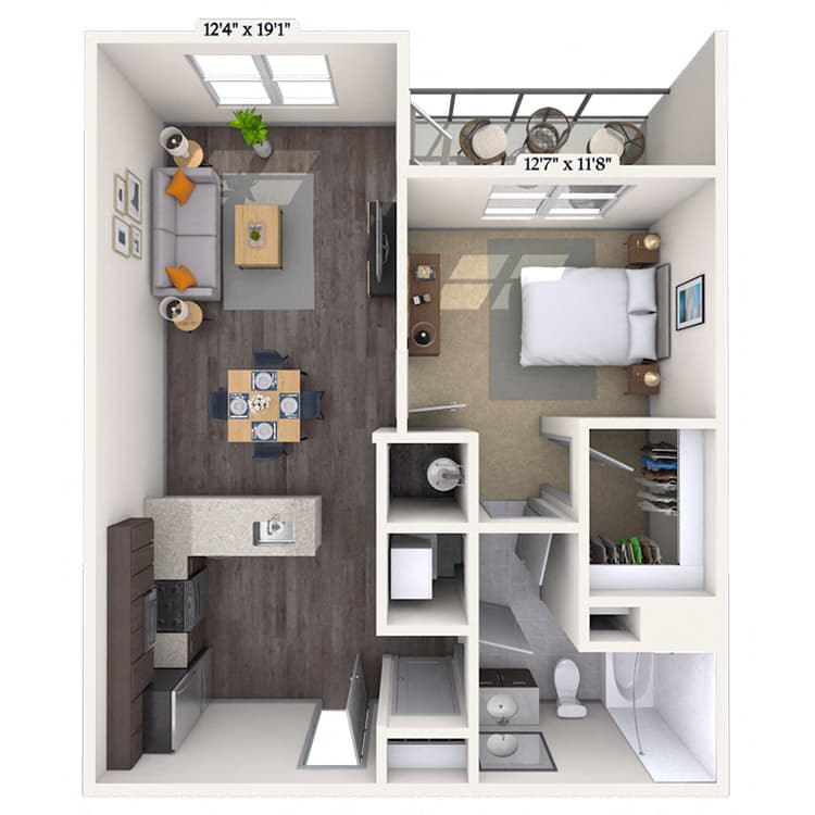 Floorplan image of unit 2400-120