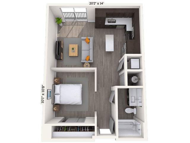 Floorplan image of unit 441
