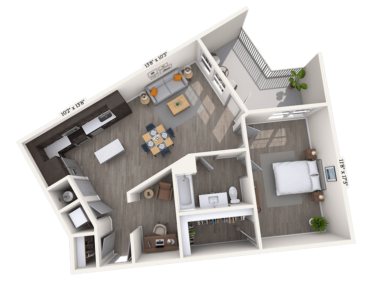 Floorplan image of unit 470