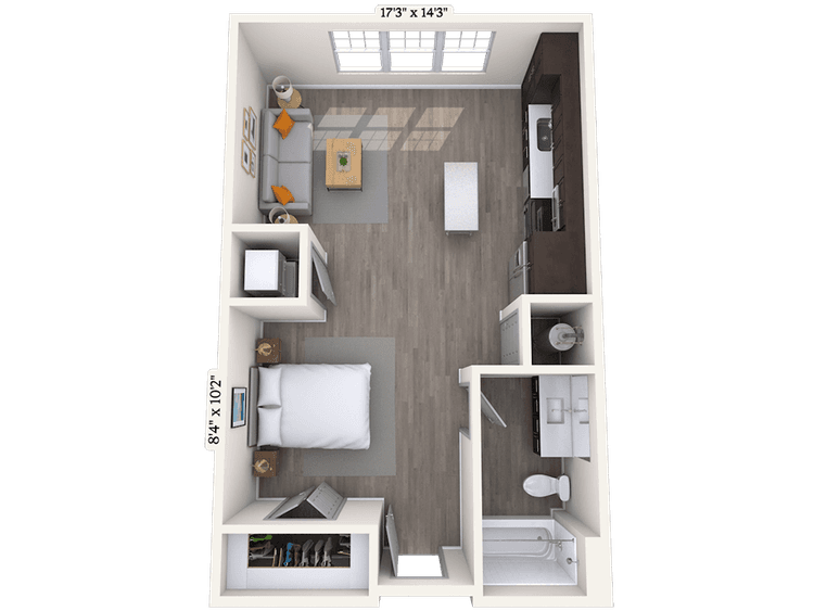 Floorplan image of unit 331