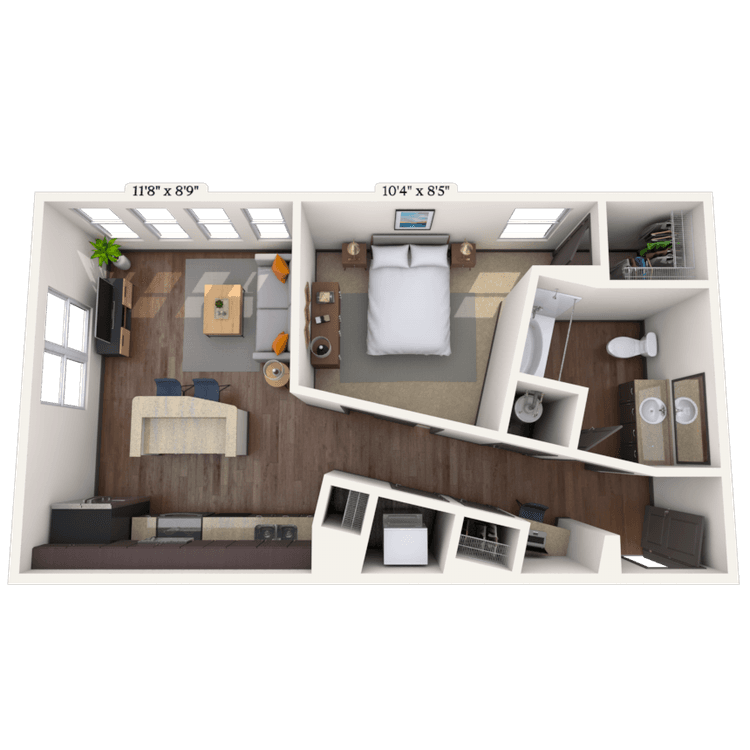 Floorplan image of unit 033306