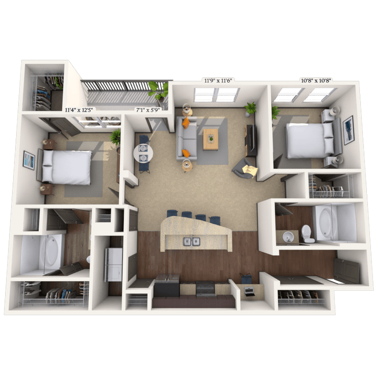 Floorplan image of unit 022219