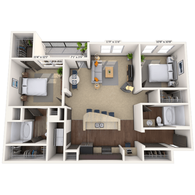 Floorplan image of unit 033104