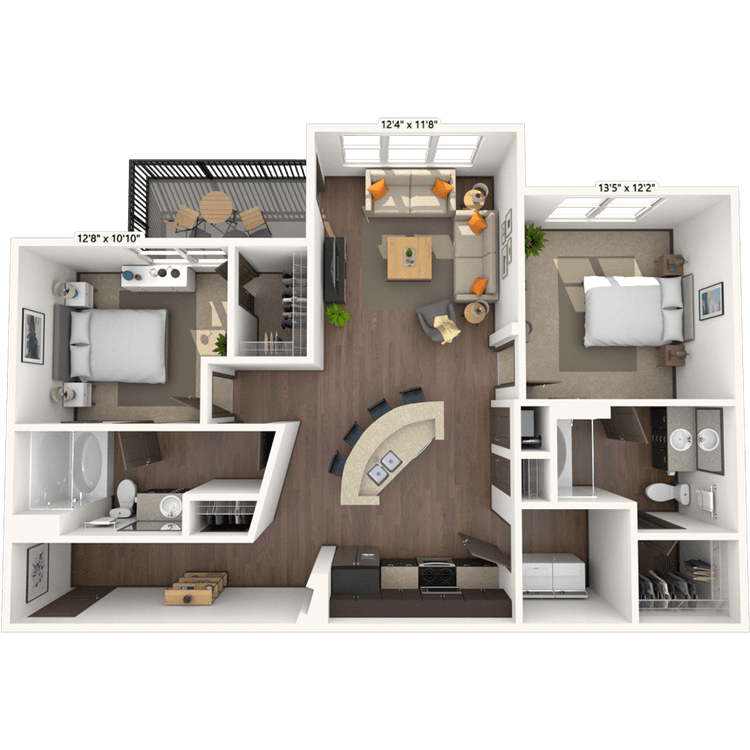 Floorplan image of unit 011112