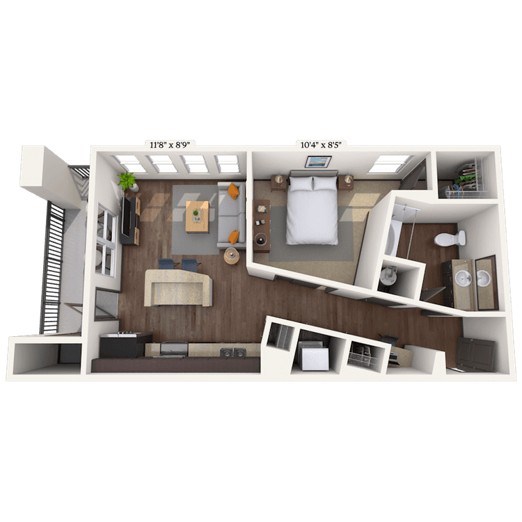 Floorplan image of unit 033108