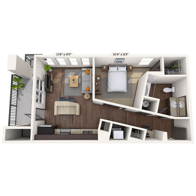 Floorplan image of unit 033308