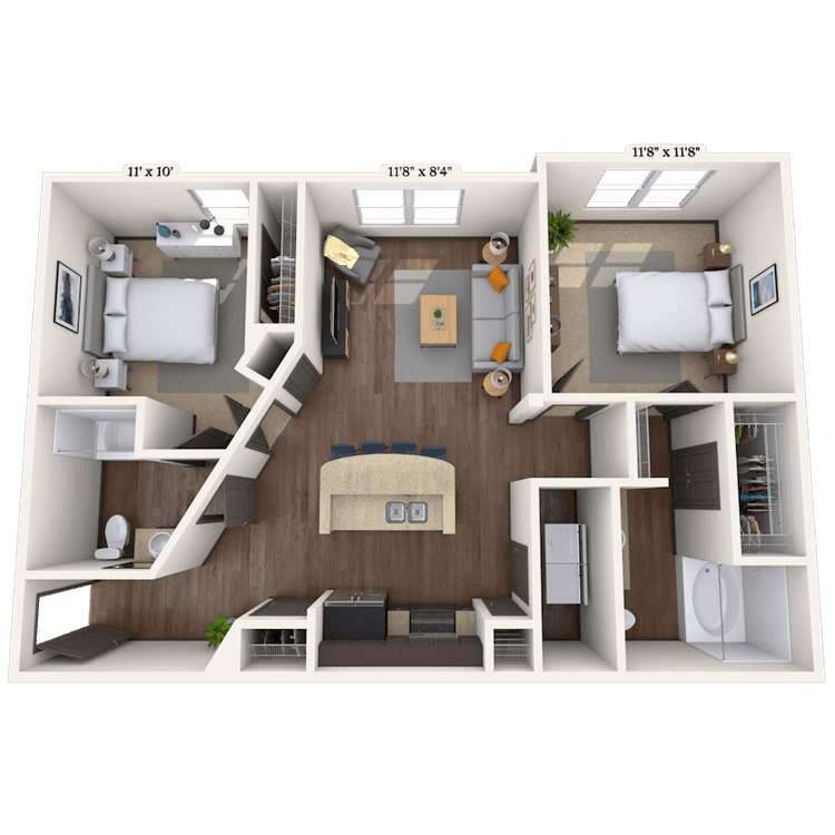 Floorplan image of unit 022118