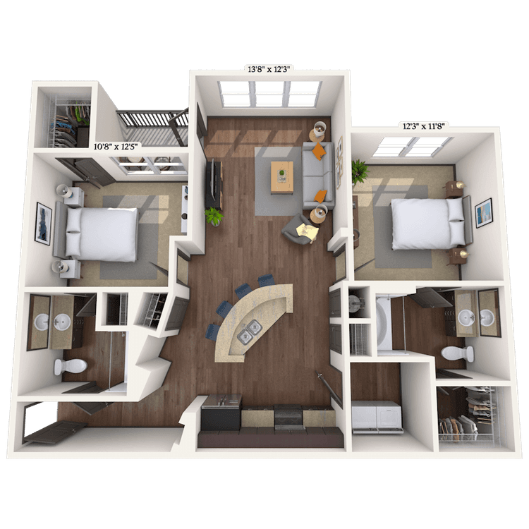 Floorplan image of unit 022309
