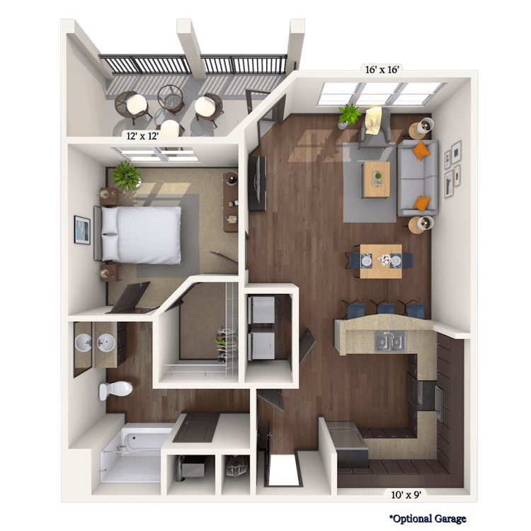 Floorplan image of unit 13304