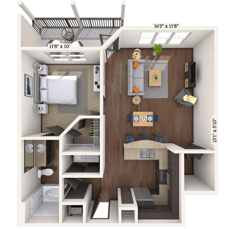 Floorplan image of unit 9004