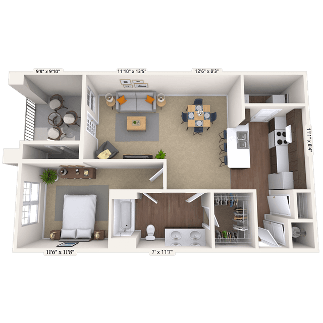 Floorplan image of unit II 24112223