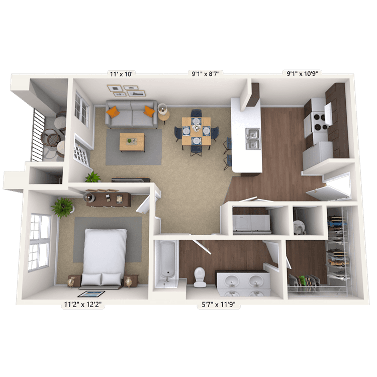 Floorplan image of unit II 24102107