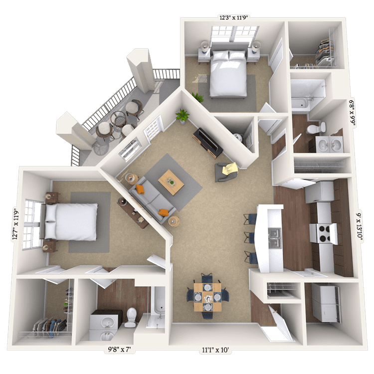 Floorplan image of unit II 24112220