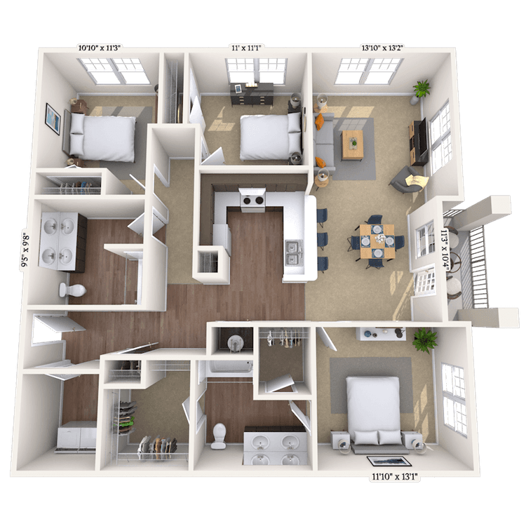 Floorplan image of unit II 24108315