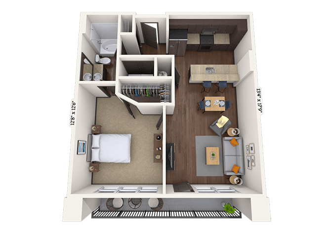 Floorplan image of unit II 2-1241