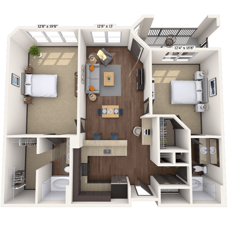 Floorplan image of unit 5-5307