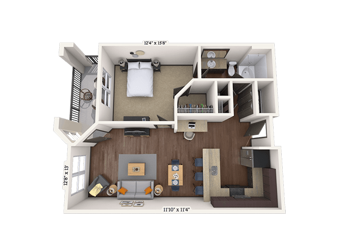 Floorplan image of unit 2-2210